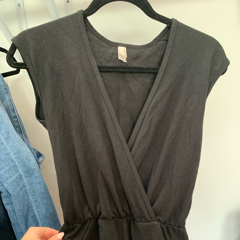 American apparel romper deep V